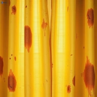Set-in Stained Curtains Before